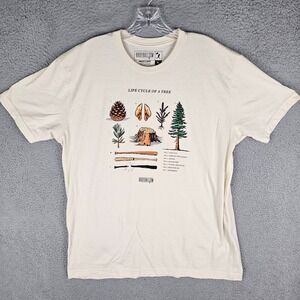 Baseballism Baseball Tee Shirt Mens XL Life Cycle Of A Tree Graphic Short Sleeve